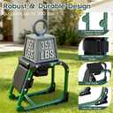 Garden Kneeler and Seat, Ergonomic 2-in-1 Foldable Knee Seat, Gardening Stool with Soft Adjustable Kneeling Pad, Gardening Gifts for Women Mom Men Seniors
