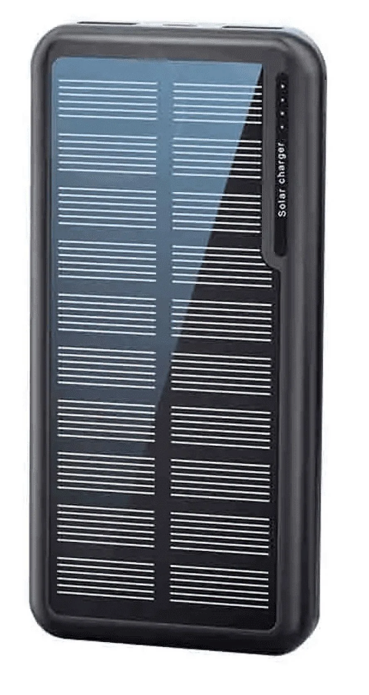 BERNET SolarB1 Charger Power Bank - 24000 mAh/88.8 Wh Type-C 5V/2.1 A (Max) Fast Charging Power Bank. Equipped with a Powerful Flashlight, Compass, IP65 Outdoor Waterproof Portable Power Bank 