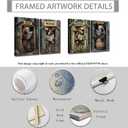 ZXHYWYM Farmhouse Animals Wall Art Set of 2 Bear Moose In Outhouse Toilet Wall Decor Funny Brown Animal Poster for Rustic Cabin Bathroom Frame (Teal, (12.00" x 16.00" x 2PCS))