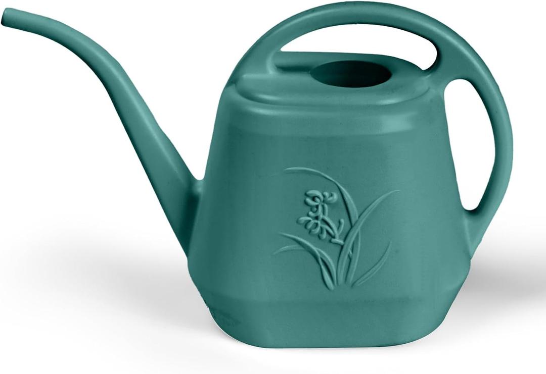 Plastic Watering Can - for Indoor and Outdoor Plant - 1/2 Gallon - Green