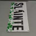 Decor for St. Patrick's Day, Decorative Wall Plaque, Irish Shamrock Cheers Door Sign, Rustic Wall Decor, St. Patrick's Day Decor for Home Office Coffee Bar, Printed Wood Hanging Sign - Slinte
