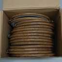 Burbell 15 Pcs 6 Inch Round Embroidery Hoops Frame Circle Rubber Hoops Ring Display Cross Stitch Ornament Imitated Wood Frame Kits for Christmas Halloween Craft Sewing DIY Hanging Gifts