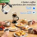 Electric Kettle, No Plastic Contact With Water, Wide Mouth For Easy Cleaning, Auto Shut Off, 1.8L Tea Kettle & Hot Water Boiler, Water Heater & Teapot, Black, 1000W