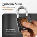 Outdoor Combination Lock Heavy Duty, Large, Weatherproof Padlock with Code for Gates, Fences, Sheds, Lockers, Cabinets, Storage Units 1-Pack, Black