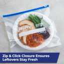 Hefty Slider Freezer Kitchen Storage Bags, Gallon Size, 56 Count (Clear)