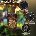 Mothers Day Gifts Birthday Unique,Hummingbird Solar Lanterns Outdoor Waterproof Gifts for Women Mom Grandma,Metal Bird Decor Lantern LED Decorative Light for Garden,Yard,Patio,Lawn Backyard