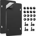 4mm EVA Foam License Plate Anti-Rattle Pads, Noise Reduction & Paint Protection Self-Adhesive Car Plate Cushion Pad, Universal Fit for Car Truck SUV