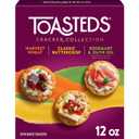 Toasteds Crackers, Cracker Collection, Lunch Snacks, Variety Pack, 12oz Box (1 Box) (EXP 09/19/26)