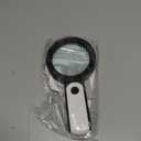 JMH Magnifying Glass with Light, Handheld Large Magnifying Glass 18LED Cold and Warm Light with 3 Modes, Illuminated Lighted Magnifier for Seniors Reading, Coins, Jewelry (Black)