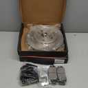 Rear Brake Pads And Rotors Kit Compatible With 2013-2015 Chevrolet Malibu, 2014-2020 Impala, 55179 D1430-8547 Automotive Replacement Brake Kits Drilled And Slotted Rotors 315mm(12.4in)