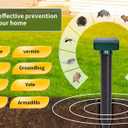 8PK new Mole Repellent for lawns Gopher Repellent Ultrasonic Solar Powered Snake Repellent Deterrent Mole Repeller Vole Repellent Outdoor Lawns Garden Yard All Pests Sonic Spikes Stakes Chaser upgrade