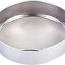 Falytemow Flour Sifter Round Flour Sieve Strainer with 40 Mesh Premium Rustproof Stainless Steel Fine Mesh for Baking 7.87 inch x 1.97 inch (20cm)