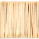 1000 Count Bamboo Toothpicks Barbecue, Fruits And Teeth Cleaning - Round Double-Pointed Wooden Toothpicks, For Appetizers, Olives
