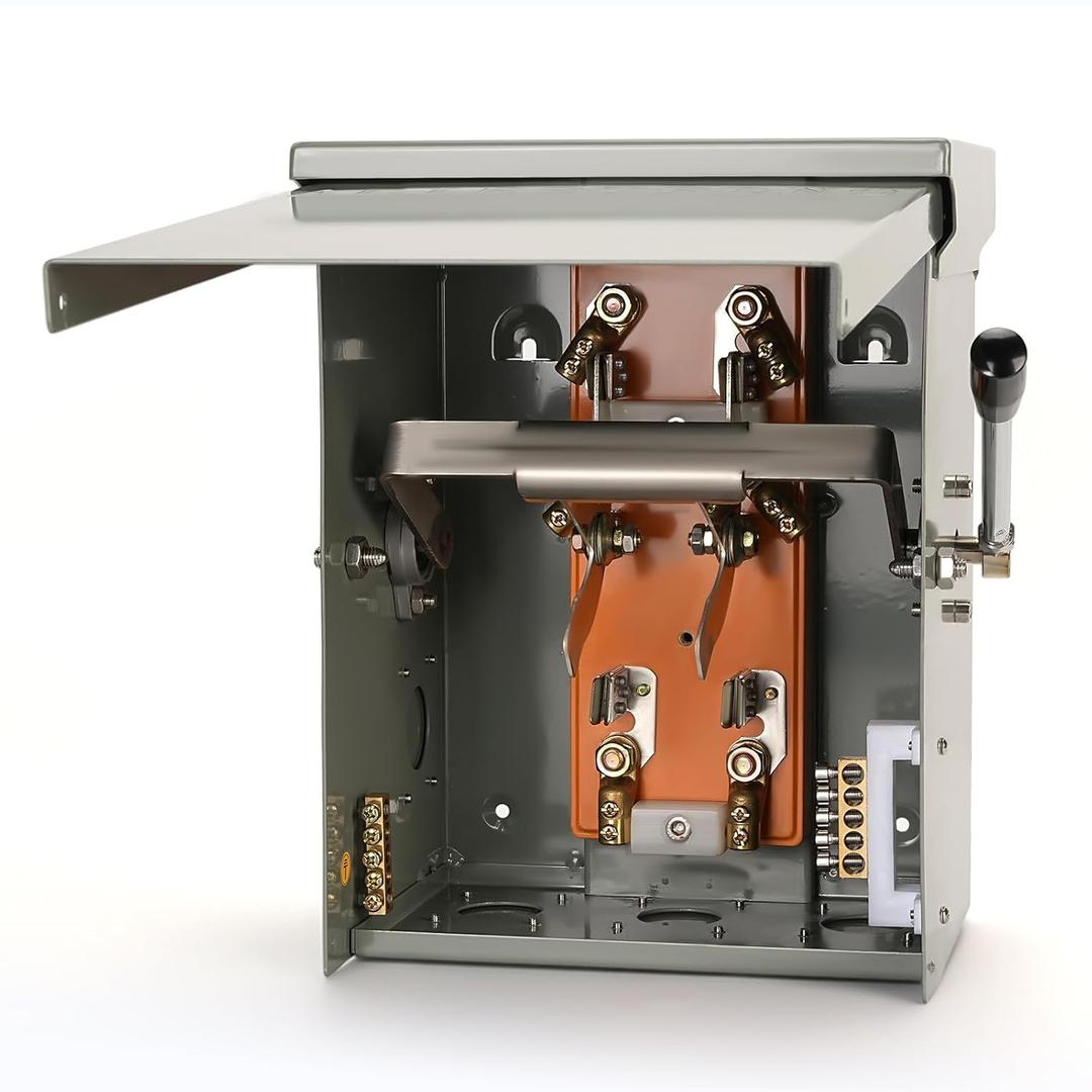 100 Amp Generator Transfer Switch, 24000W Transfer Switch for Home Generator,120/240-Volt, Stable Manual Transfer Switchs, Easy to Install