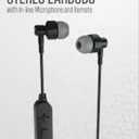 Acoustix Wireless Stereo Earbuds With In-Line Microphone And Remote