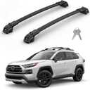 330Lbs Roof Rack Cross Bars Compatible with Toyota RAV4 Adventure/TRD Off-Road 2019-2025, Heavy Duty Aluminum Roof Rails Top-Mount Crossbars Rooftop Luggage Racks Cargo Carrier