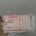 Soulchen Kaleidoscope Mahjong Tile Set 160 Mahjong Tiles 1.2'' Pink American Mahjongs Tile Set with Mahjongs Bag