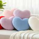 Heart Pillows, Cute Heart Decorative Pillow, Super Soft Throw Pillow Valentines Day Decorations Pillow,Wedding Decor (Lavander, Small)