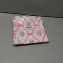 3 x Coquette Pink Bow Floral Pillow Covers 18x18, Coquette Preppy Girly Room Decor, Aesthetic Pink Ribbon Bow Flower Decorative Throw Pillow Covers for Girls Bedroom Dorm