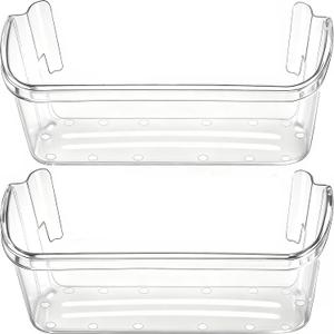 240363702 Refrigerator Door Bin Shelf Replacement for Frigidaire fridge | Refrigerator Bottom Side Door Bin Replace 240363704 240363705 240363708 by Fetechmate, 2 pack ABS, Durable and Stable