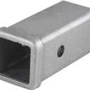 864453 REYSUN Hitch Adapter Weld on Trailer Hitch Receiver Tube 2 inch X 6 inch Combo Bar, Raw Steel Hitch Bar