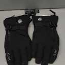 MCTi Pro Wrist Support Ski Gloves for Men, Winter Snowboard Gloves with Wrist Guard, Waterproof, 3M Thinsulate Warm, High Abrasion Resistance (Large, Black)