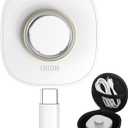 Compatible with Oura Ring 4 Charger, Not Suitable for Oura Ring 3, Fast Charging Dock with USB-C Cable for Oura Gen 4 Smart Accessories (White, Size 8)