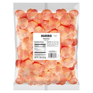Haribo Gummi Candy, Peaches, 5-Pound Bag