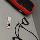 Vibration Plate Exercise Machine, Health & Fitness Full Body Vibration Platform, Portable Vibration Plate Platform for Weight Loss Home Fitness, Lymphatic Drainage, w/Resistance Bands+Remote (Red)