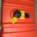 Scepter 08669 Rectangular 12 Gallon Low Profile Marine Fuel Tank For Outboard Engine Boats, 24.5" x 18" x 11.5", Red