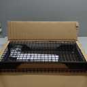 WALMANN Garage Wall Shelf, 4 Mixed-Size Wall-Mounted Storage Shelves for Garage, Closet, Laundry Room, Heavy Duty Wall Shelving, Holds Up to 65lbs (Black, 4 Shelves)