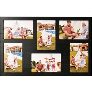 4x6 Collage Picture Frame Family Photos Display - 6 Openings Collage Picture Frame for Wall for Tabletop Stand Black Picture Frames Set for Home Decor Family Gifts
