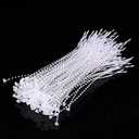 5 Inch Beaded Adjustable Loop Tie Fasteners, 1000 Pcs- Natural