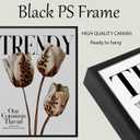 3Pcs Black Framed Trendy Leopard Print Canvas Wall Art Picture Stylish Female Aesthetic Poster Cheetah Printed Preppy Fashion Skateboard Wall Decor for Bedroom Apartment Dorm Living Room 16x24in