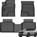 Auxko All Weather Floor Mats Fit for Mitsubishi Outlander PHEV 2026-2023 TPE Rubber Liners Outlander PHEV Accessories All Season Guard Odorless Anti-Slip Floor Mats