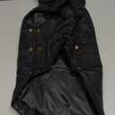 Dog Puffer Jacket for Small & Medium Dogs, Waterproof Windproof Warm Dog Winter Coat, Lightweight Cold Weather Pet Vest with Leash Hole and Adjustable Fit, Black, XL 