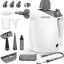 Steam Cleaner, Steam Cleaner for Home, Handheld Steam Cleaner with 16 Accessories and Automatic Steam Switch Suitable for Daily Cleaning of Living Rooms, Kitchens, Ovens and Tile Joints (White)