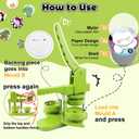 Button Maker Machine 58mm (2.25 in) Installation-Free, DIY Button Pin Maker Machine, Badge Punch Press with Free 100pcs Badge Supplies & Pictures & Circle Cutter & Magic Book