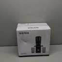 SUSTEAS Cold Press Juicer, 300W, 5.3" Large Feed Chute, 1.5L Capacity, Automatic Feeding, High Yield, Easy to Clean, Ideal for Whole Fruits & Vegetables, Black