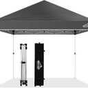 Pop up Canopy Tent,10x10 Instant Outdoor Canopy for Parties with Wheeled Bag (Grey) 