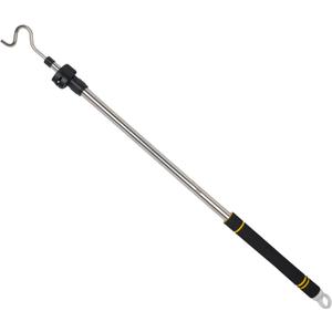 Clothes Hanger Reaching Hook Telescopic Adjustment clothes hook pole Light and can Extend from 37" to 65" with 4.7 "Hook and Sponge Handle.