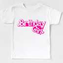 Birthday Girls Shirts for Kids 1-12 Year (White)