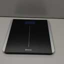 Etekcity Smart Scale for Body Weight and BMI, Bathroom Digital Electronic Weighing Scale for People, Bluetooth Free VeSync APP Connection, Rounded Corner, Accurate to 0.1lb/0.05kg, 400 lbs, Black (11 x 11 inches)