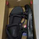 Skechers Performance Women's GO WALK FLEX SANDAL - SUBLIME, Black/ Black, 9