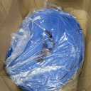 2 inches x 100 FT Heavy-Duty PVC Swimming Pool Backwash Hose, Reinforced Discharge Hose with Clamp for Swimming Pools, Blue