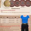XZQTIVE Western PU Leather Belts for Woman Concho Cowgirl Cowboy Disc Belt for Ladies Wide Boho Country Waist Belts for Dress (Black)