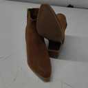 MIA Womens Lasso Round Toe Zippered Casual Boots Ankle Mid Heel 2-3" - Brown 7.5M