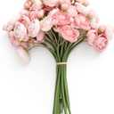 Ling's Moment Ranunculus Artificial Flower, Faux Silk Mini Ranunculus Flowers for DIY Bouquet, Bulk Fake Wedding Filler Flowers for Centerpieces Arrangements Bridal Shower Decorations, Dusty Rose