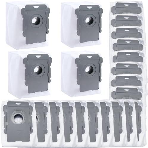 Pinnory 20 pack Replacement Vacuum Bags Compatible with iRobot Roomba i& s & j Series, i7, i7+, i8, i8+, i3, i3+, i4, i4+, i1+, i6, i6+, j7, j7+, s9, s9 Plus Bulk Bin Bags Automatic Dirt Disposal Bags