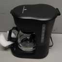 Kismile Compact Coffee Maker with LED Display, Small Drip Coffee Machine with Anti-Drip System, Timer, Auto Shut-Off, Dry-Boil Protection, Removable Funnel, Ideal for Home & Office (Black)